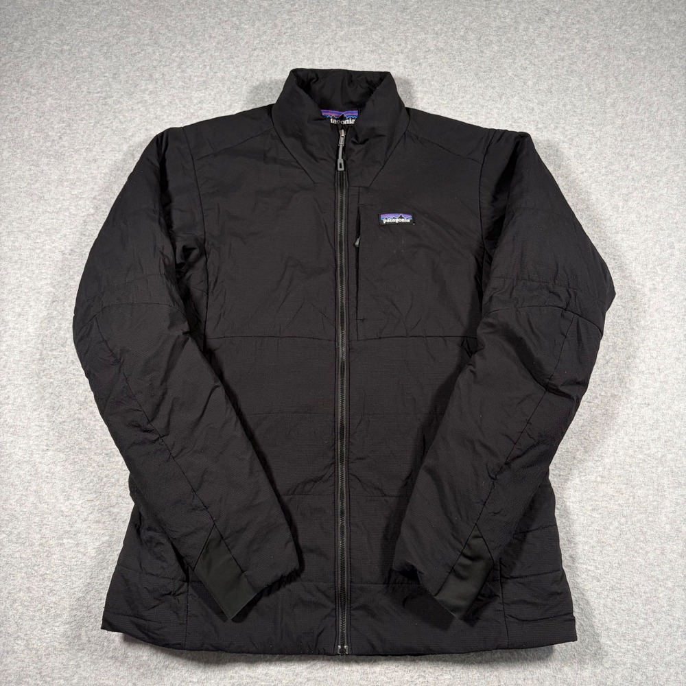 Patagonia Nano-Air Jacket Mens Large Black Full Zip Lightweight Insulated 84251